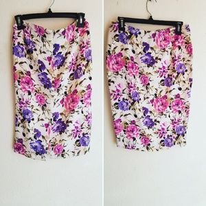 Floral Satin Skirt (2/$10)